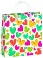 Просмотр фото... Сумка мягкий пластик 30х30 № 202 Сердца (1/20) Корея