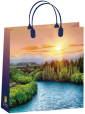 Просмотр фото... Сумка мягкий пластик 30х30 № 196 Пейзаж на рассвете (1/20) Корея
